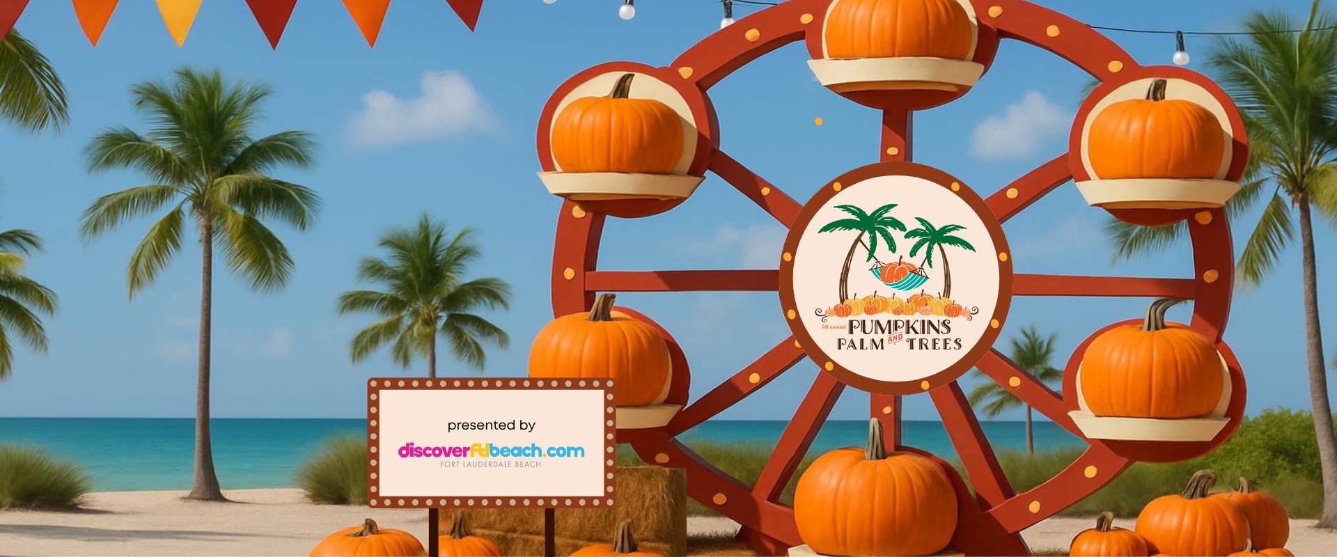 5th annual Pumpkins and Palm Trees Fall Festival presented by discoverftlbeach.com on Fort Lauderdale Beach